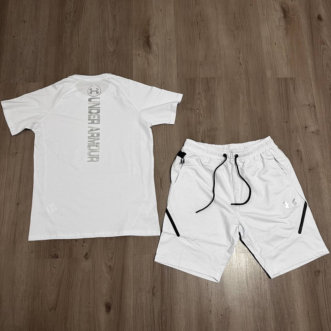 Conjunto corto Under Armoun blanco