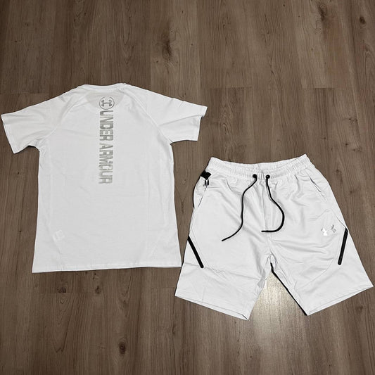 Conjunto corto Under Armoun blanco