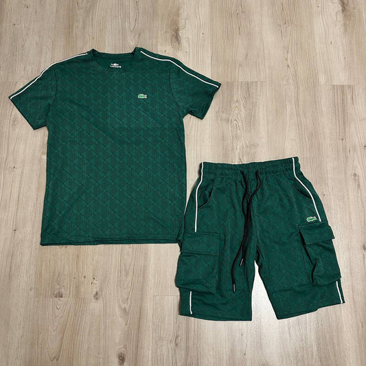 Conjunto corto Lacost verde