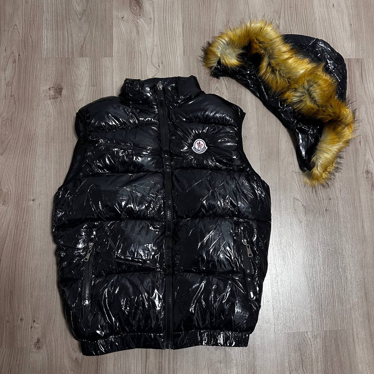 Chaleco Moncle Negro pelos